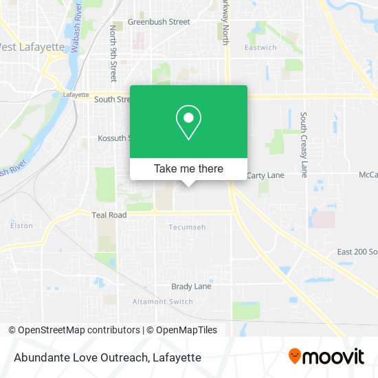 Abundante Love Outreach map