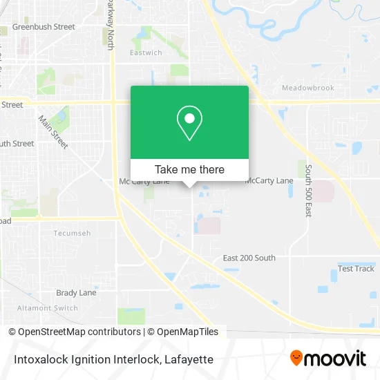 Mapa de Intoxalock Ignition Interlock