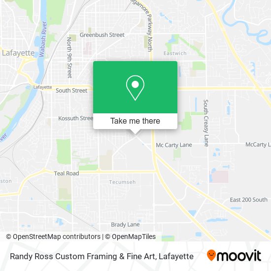 Randy Ross Custom Framing & Fine Art map