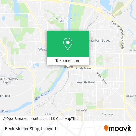 Beck Muffler Shop map