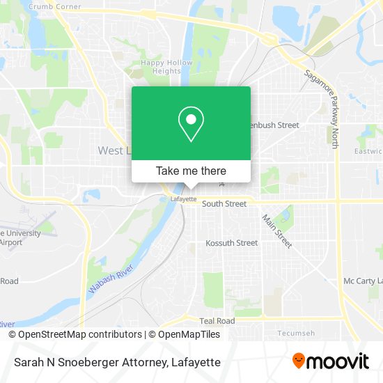 Mapa de Sarah N Snoeberger Attorney