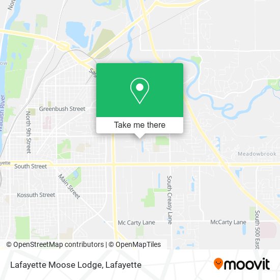 Lafayette Moose Lodge map