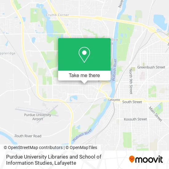 Purdue University Libraries and School of Information Studies map