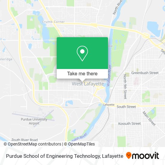 Mapa de Purdue School of Engineering Technology