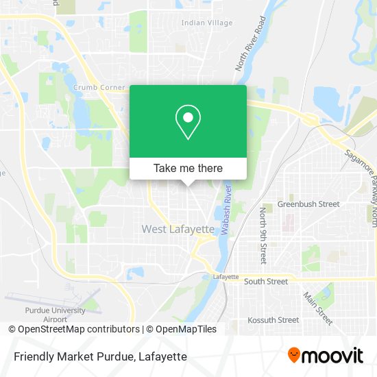 Friendly Market Purdue map