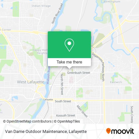 Van Dame Outdoor Maintenance map