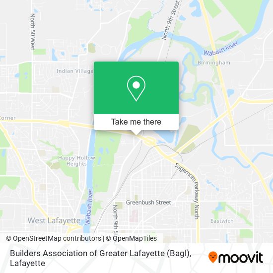 Mapa de Builders Association of Greater Lafayette (Bagl)