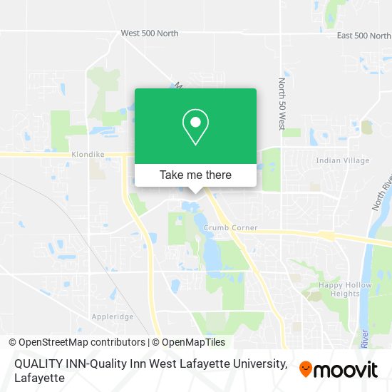 QUALITY INN-Quality Inn West Lafayette University map