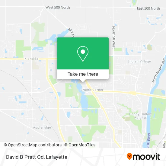 David B Pratt Od map