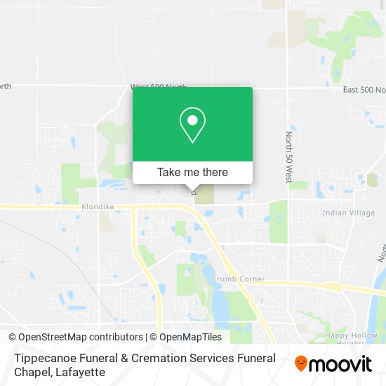 Mapa de Tippecanoe Funeral & Cremation Services Funeral Chapel