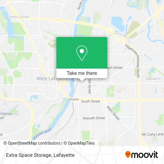 Extra Space Storage map