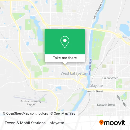 Exxon & Mobil Stations map