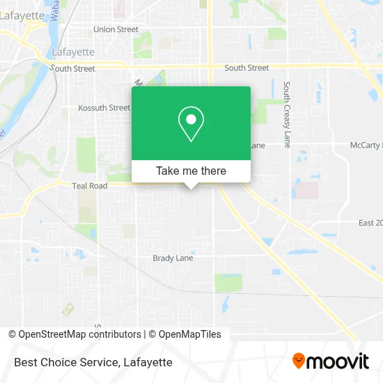 Best Choice Service map