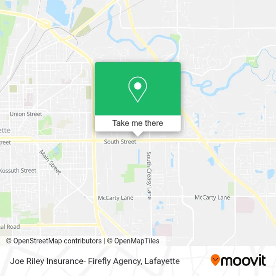 Joe Riley Insurance- Firefly Agency map