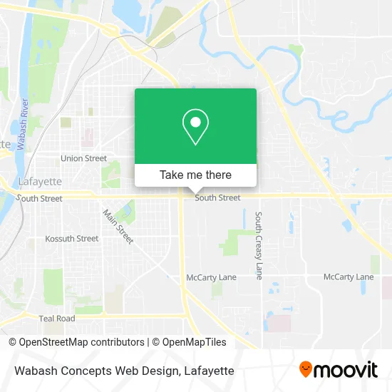 Wabash Concepts Web Design map