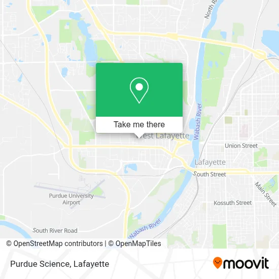 Purdue Science map