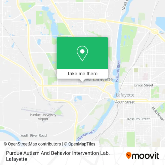 Purdue Autism And Behavior Intervention Lab map
