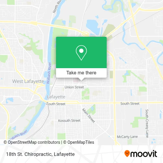 18th St. Chiropractic map