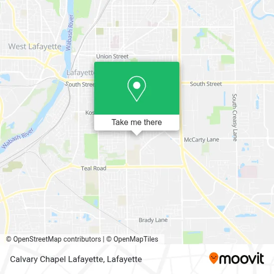 Calvary Chapel Lafayette map