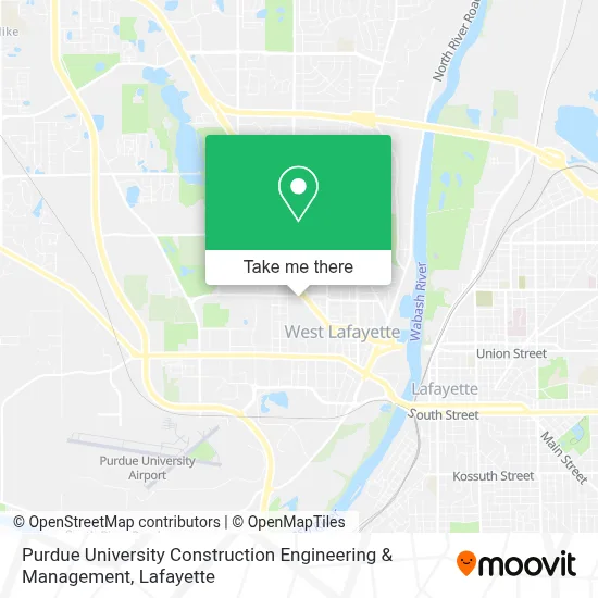 Purdue University Construction Engineering & Management map