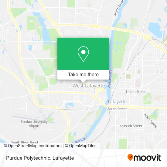 Purdue Polytechnic map