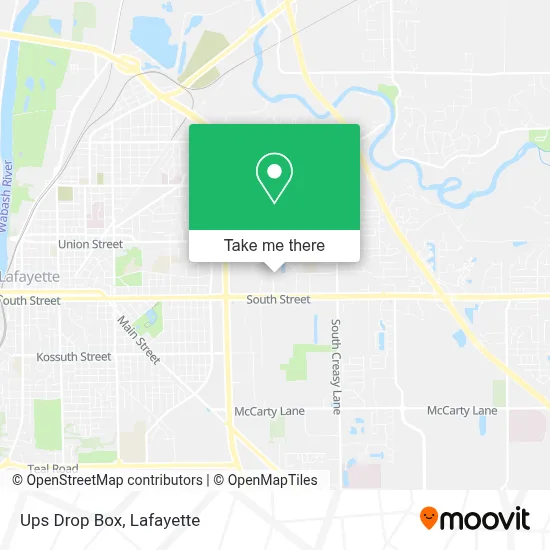 Ups Drop Box map