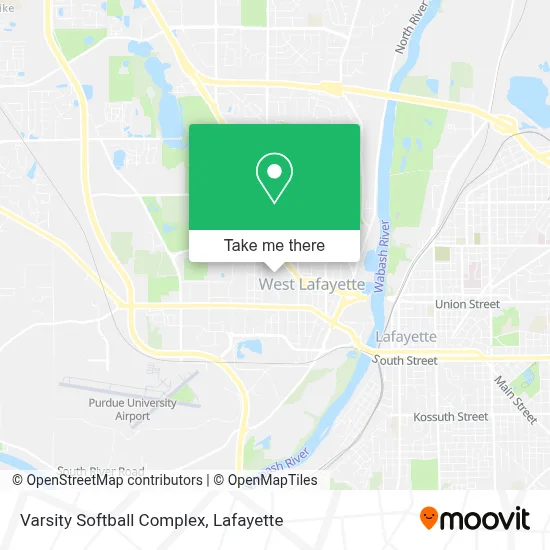 Varsity Softball Complex map