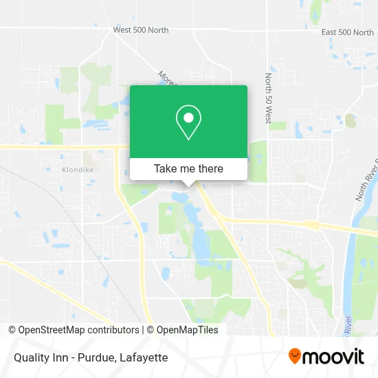 Quality Inn - Purdue map