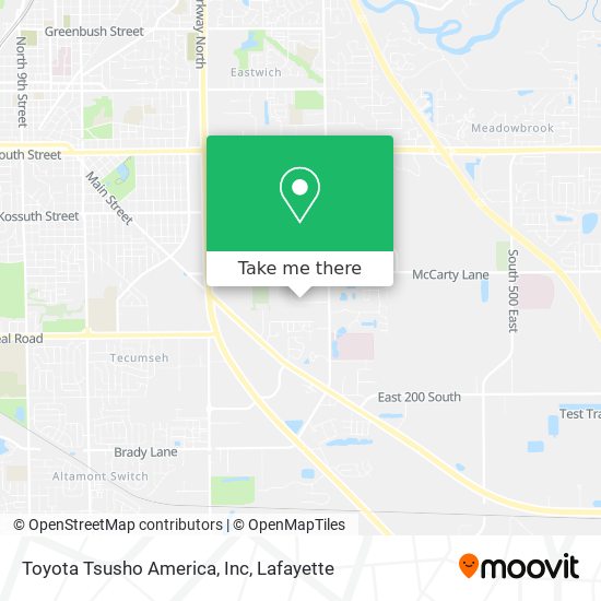 Toyota Tsusho America, Inc map