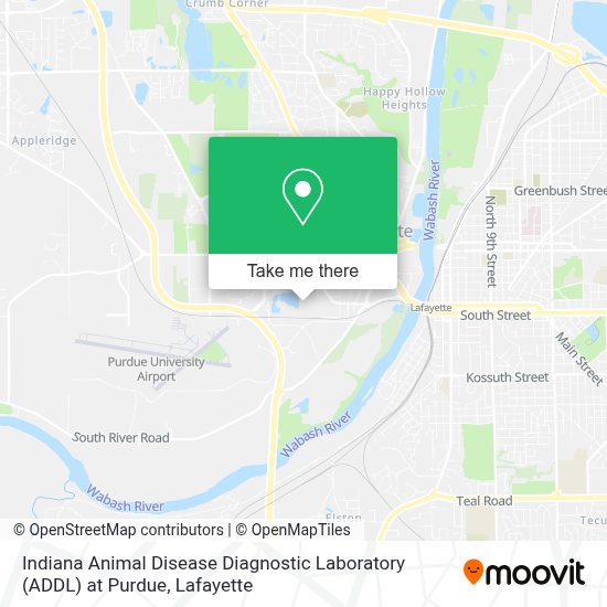 Cómo llegar a Indiana Animal Disease Diagnostic Laboratory (ADDL) at Purdue  en West Lafayette en Autobús?