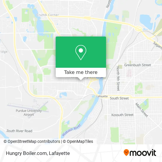 Mapa de Hungry Boiler.com