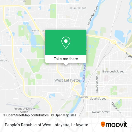 Mapa de People's Republic of West Lafayette