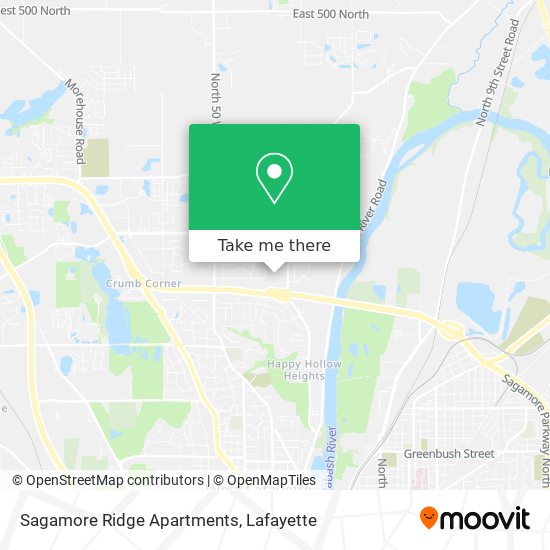 Mapa de Sagamore Ridge Apartments