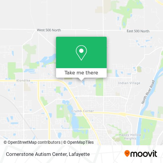 Mapa de Cornerstone Autism Center