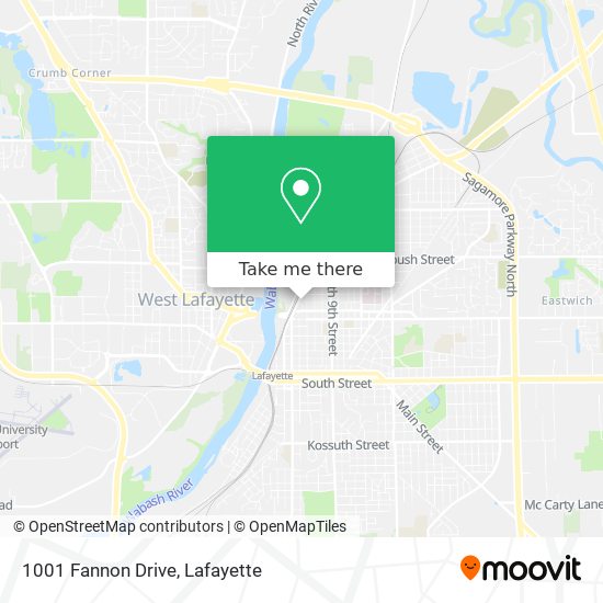 1001 Fannon Drive map