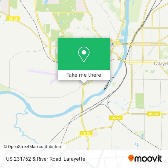 US 231/52 & River Road map