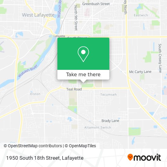 Mapa de 1950 South 18th Street