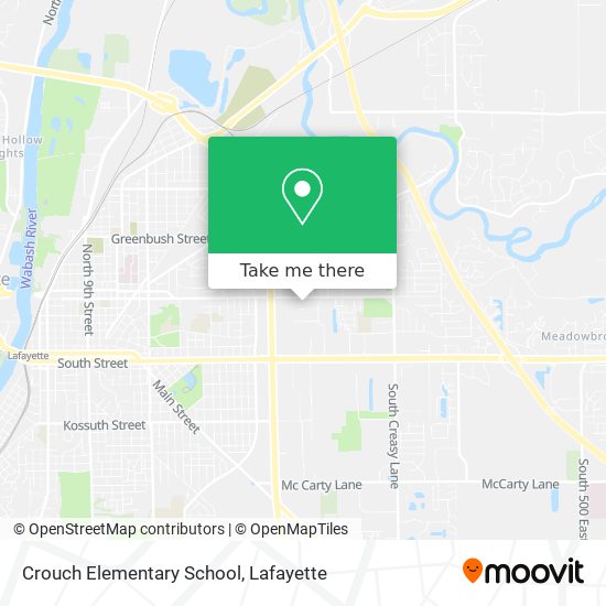 Crouch Elementary School map