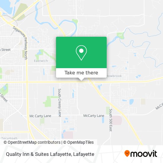 Quality Inn & Suites Lafayette map