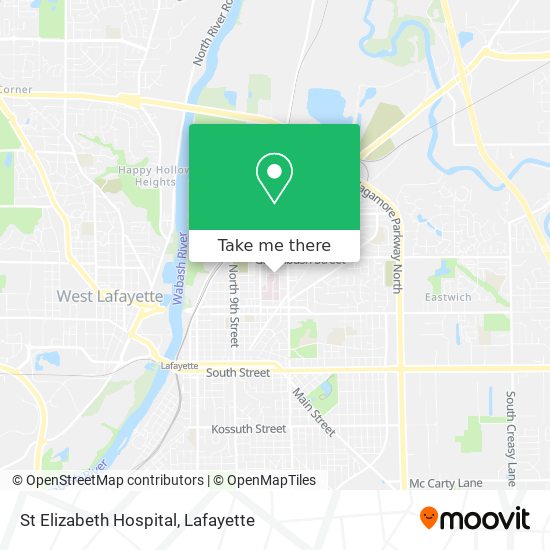 St Elizabeth Hospital map