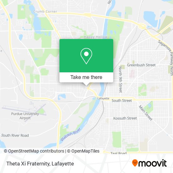 Theta Xi Fraternity map