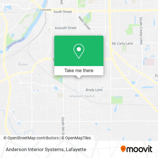 Anderson Interior Systems map