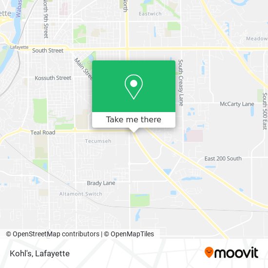 Kohl's map