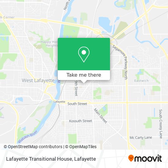 Lafayette Transitional House map