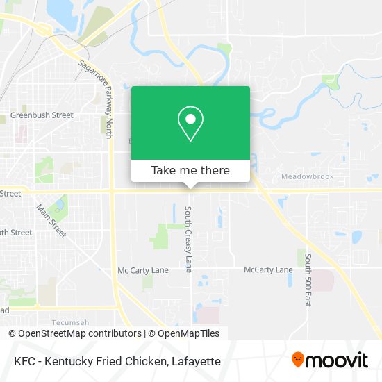 Mapa de KFC - Kentucky Fried Chicken