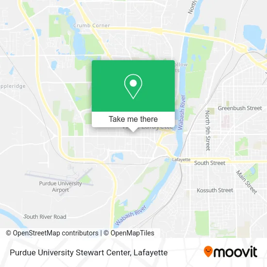 Mapa de Purdue University Stewart Center