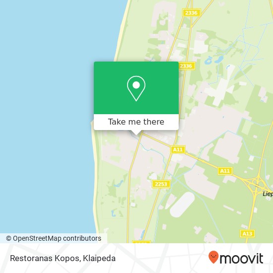Restoranas Kopos map