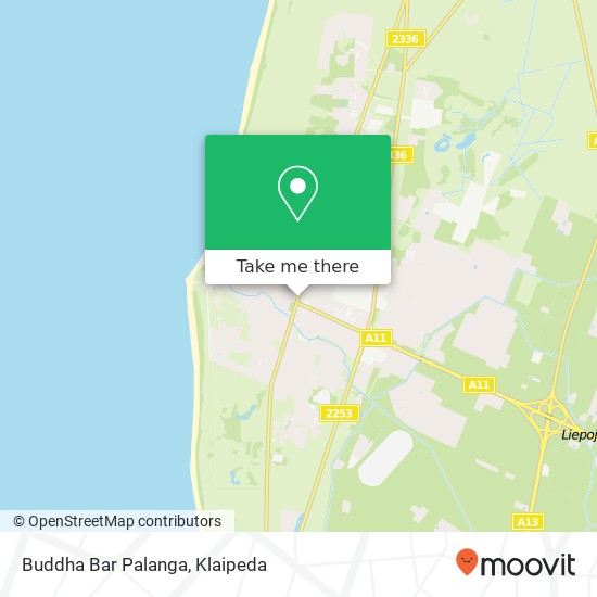Buddha Bar Palanga map