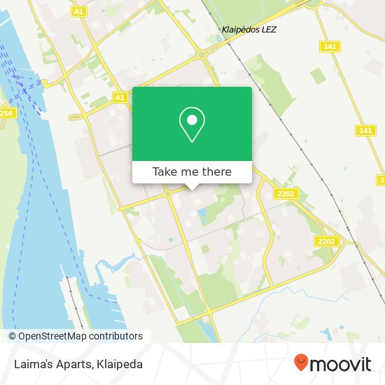 Laima's Aparts map