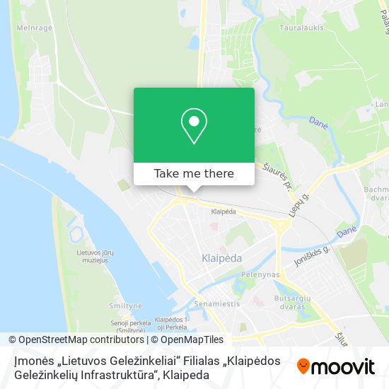 Įmonės „Lietuvos Geležinkeliai“ Filialas „Klaipėdos Geležinkelių Infrastruktūra“ map